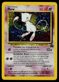 Pokemon Card - Mew Wizards Black Star Promos 9 Holo Promo - Image 1