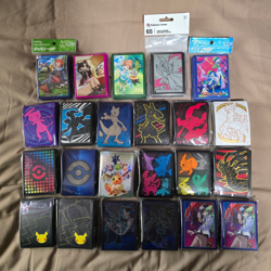 Pokemon ETB & Pokemon Center Card Sleeves Mixed Lot of 23 Packs (New & Sealed) - Image 1