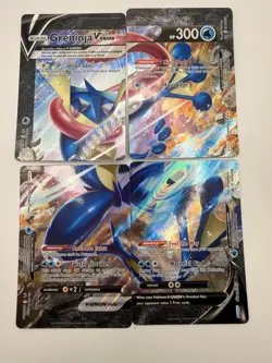 Pokemon TCG Greninja V-Union Holo Card Set of 4 SWSH Promo Cards SWSH155-158 - Image 1