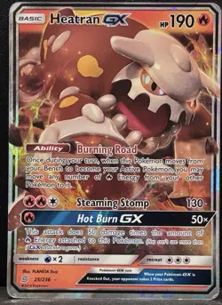 Heatran GX 25/236 Sm-Unified Minds Holo Card Light Play - Image 1