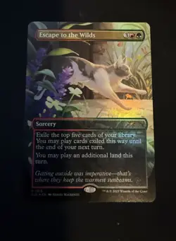 1x Escape to the Wilds, Secret Lair Drop 1916 (Cats) Magic the Gathering, Foil - Image 1