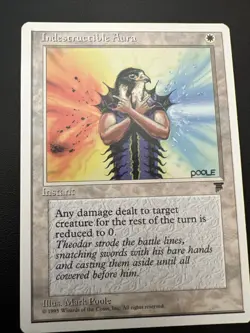 VINTAGE~MTG🌟INDESTRUCTIBLE AURA 🌟MAGIC THE GATHERING~1995 - Image 1