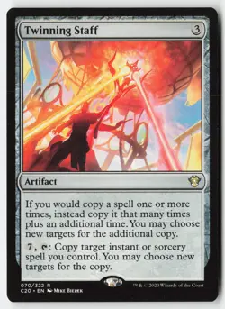 Twinning Staff #70 (NM) Commander 2020 C20 Magic MTG - Image 1