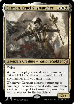 MTG Foil Carmen, Cruel Skymarcher 5 Commander: The Lost Caverns of Ixalan Magic - Image 1