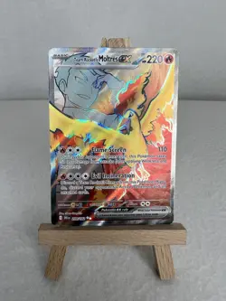 Pokemon TCG Team Rocket's Moltres EX Card 208/182 Destined Rivals NM/Mint - Image 1