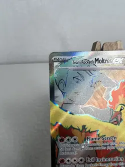 Pokemon TCG Team Rocket's Moltres EX Card 208/182 Destined Rivals NM/Mint - Image 4