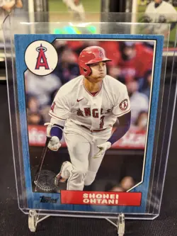 Shohei Ohtani 2022 Topps Update #87BU-5 🔥 1987 Blue 🔥 35th Anniversary Angels - Image 1