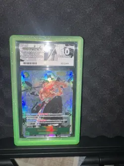 Roronoa Zoro OP06-118 Alt Art Manga One Piece TCG English ACE 10 NEW ACE LABEL - Image 1