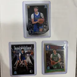 2025-26 Bowman Cooper Flagg Lot of 3 (Chrome, Rockstar Rookies, ROTY Favorites) - Image 1