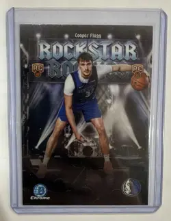 2025-26 Bowman Cooper Flagg Lot of 3 (Chrome, Rockstar Rookies, ROTY Favorites) - Image 4