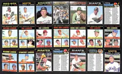 1971 Topps G/VG avg lot of 575 different baseball cards BV$2248 A87542 - Image 1