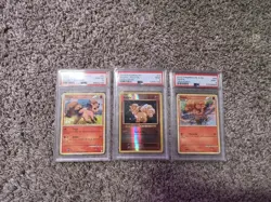Lot of Three PSA Pokemon Cards VULPIX - Image 1
