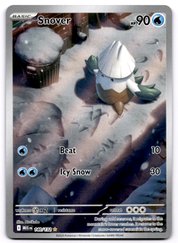 Snover 140/132 ME01: Mega Evolution Illustration Rare Pokemon Card NM - Image 1