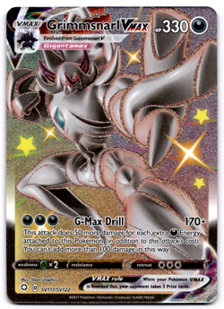 Grimmsnarl VMAX SV117/SV122 Shining Fates Full Art Shiny Holo Pokemon Card NM - Image 1