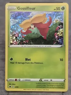 Gossifleur McDonalds 2022 Pokemon Card 3/15 Happy Meal Set Holo - Image 1