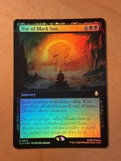 MTG Magic the Gathering Day of Black Sun Foil Extended Art Avatar NM - Image 1