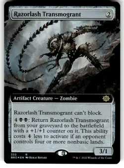 Razorlash Transmogrant (Extended Art) Foil The Brothers' War 333 R NM MTG - Image 1