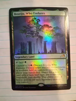 MTG Magic The Gathering Boseiju Who Endures Regular Foil NM Kamigawa: Neon - Image 1