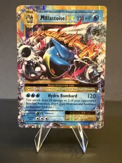 Pokemon-Mega M Blastoise EX Holo Rare Full Art Card 22/108 NM Condition - Image 1