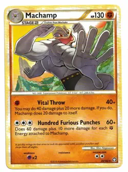 Pokemon Card: Machamp 26/102 HGSS Triumphant Set Rare! NM - Image 1