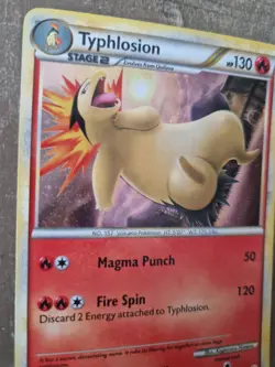 Pokemon TCG Typhlosion 32/123 HGSS Cosmos Deck Holo- Light Play - Image 2