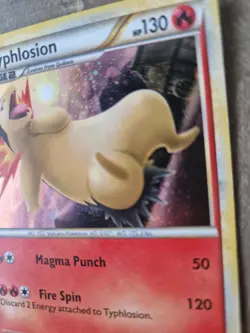 Pokemon TCG Typhlosion 32/123 HGSS Cosmos Deck Holo- Light Play - Image 3
