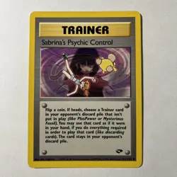 Pokemon TCG Sabrina's Psychic Control Gym Challenge 121 Regular Unlimited... - Image 1