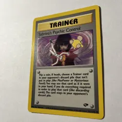 Pokemon TCG Sabrina's Psychic Control Gym Challenge 121 Regular Unlimited... - Image 3