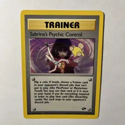 Pokemon TCG Sabrina's Psychic Control Gym Challenge 121 Regular Unlimited... - Image 4