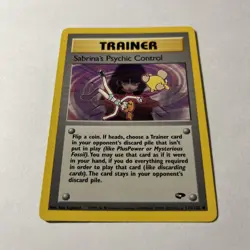 Pokemon TCG Sabrina's Psychic Control Gym Challenge 121 Regular Unlimited... - Image 5