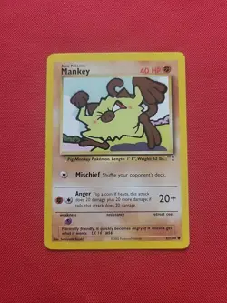 Pokemon: Mankey #81/110 Legendary Collection 2002 Vintage Non-holo - LP - L22 - Image 3