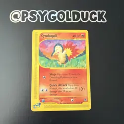 Expedition Cyndaquil 104/165 E-Reader Pokemon Non Holo 2002 Sachi Matoba B16 - Image 1