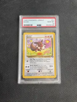 Eevee 51/64 PSA 10 GEM MINT Pokemon Jungle Unlimited 1999 - Image 1