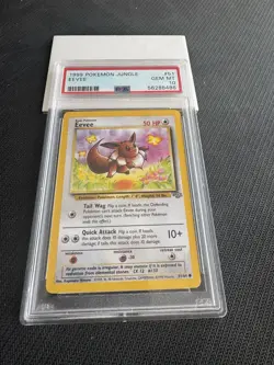Eevee 51/64 PSA 10 GEM MINT Pokemon Jungle Unlimited 1999 - Image 5