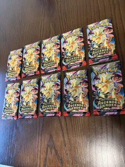 Lot of 10x Pokemon Ascended Heroes Booster Packs - **SEALED** - Image 2