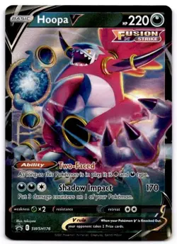 Hoopa V SWSH176 Holo Promo Sword & Shield Promo Pokemon Holo Near Mint - Image 1