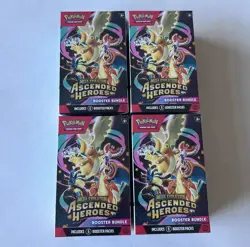 Pokemon TCG Mega Evolution Ascended Heroes Booster Bundle x4 | New & Sealed - Image 4