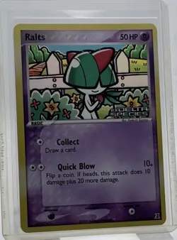 Pokemon Ralts 81/113 EX Delta Species Reverse Holo Common 50 HP 2005 - Image 1