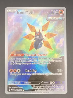 Iron Moth 187/182 Sv04: Paradox Rift Pokemon TCG Illustration Rare Holo - Image 1