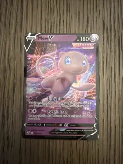 2023 Pokemon Crown Zenith Mew v #060 Extended Art Holo Rare - Image 1