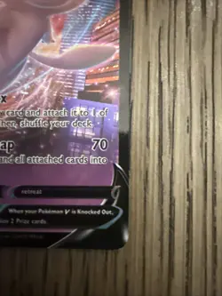 2023 Pokemon Crown Zenith Mew v #060 Extended Art Holo Rare - Image 4