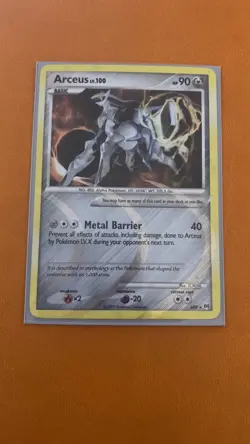 Pokemon TCG Arceus Rare LV100 Holo Card AR9 - LP - Image 1