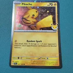 Pikachu 051 /162 Pokemon Day 2026 Stamp Promo Card 30th Anniversary Cosmos - Image 1