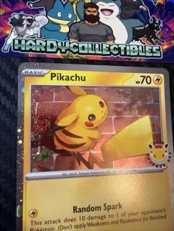 Pikachu 051 /162 Pokemon Day 2026 Stamp Promo Card 30th Anniversary Cosmos Swirl - Image 3