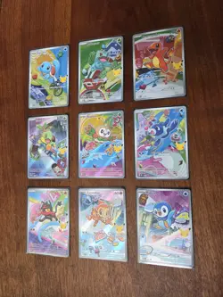 Pokemon 2026 First Partner Illustration Collection Series 1 Promos Set 9 Cards - Image 2