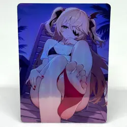 Genshin Impact Fischl Goddess Anime Waifu ACG Foil Card - Image 1