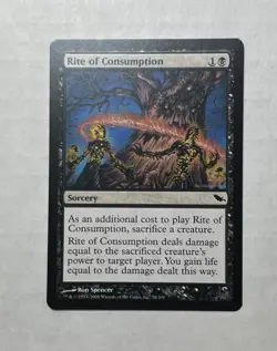 Rite of Consumption X1 -NM/M - Shadowmoor MTG Magic The Gathering Card English - Image 1