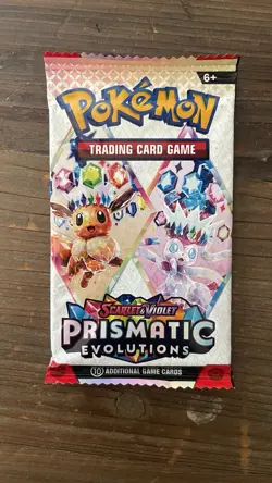 Pokemon TCG : Scarlet & Violet Prismatic Evolution Booster Pack -10 Cards - Image 1