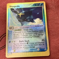 Pokemon TCG Sharpedo Reverse Holo Card 22/109 Ruby and Sapphire LP/MP - Image 1