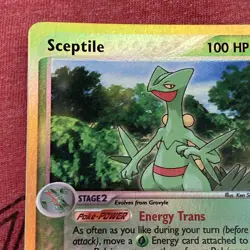 Sceptile 20/109 EX Ruby & Sapphire Reverse Holo Rare LP Pokemon Card - Image 4
